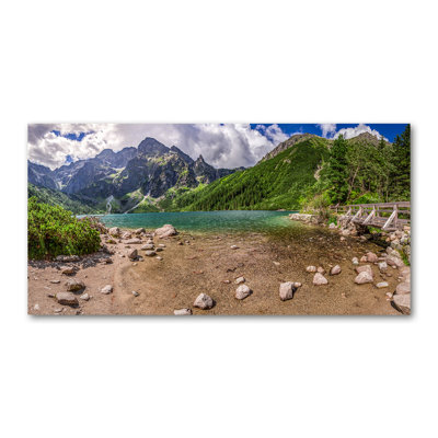 Lake In The Mountains - Wrapped Canvas Print