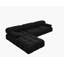 Canapé modulaire réversible en velours de L 104 po avec repose-pieds Cylar-1892988820