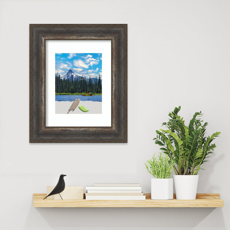 Cadre photo Claritha, 11 po x 14 po, Brun