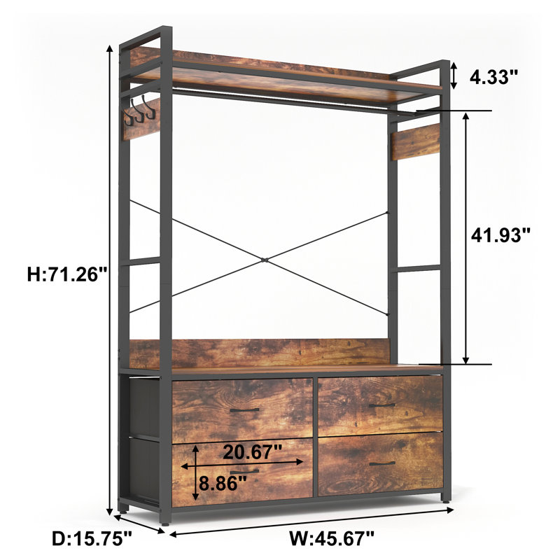 Cothern 45.67'' Closet System
