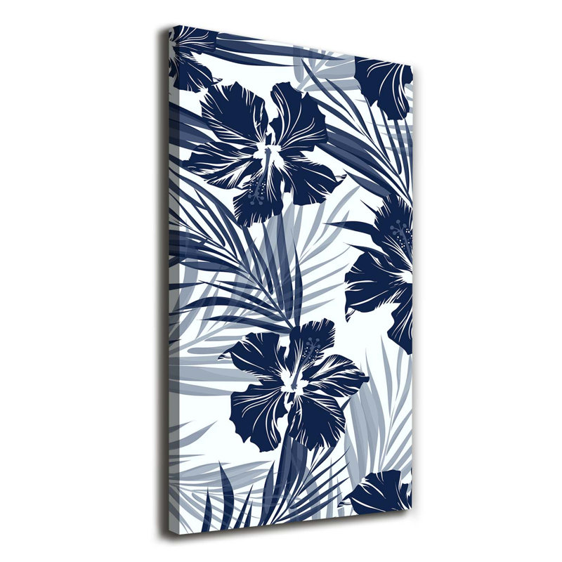 Tropical Flowers - Wrapped Canvas Print