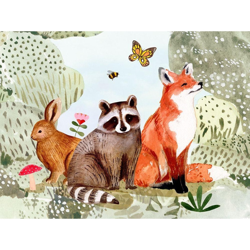  Borges, Victoria, reproduction d'art sur toile tendue: Fox Glen Collection A, 15" H x 18" W