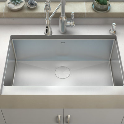 6'' L Single Bowl Stainless Steel Kitchen Sink
