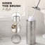 Ensemble de poubelle de salle de bain en nickel brossé avec support Autumn Alley