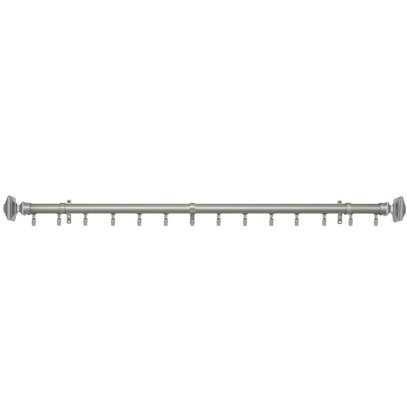 Brogdon Single Curtain Rod, 74" W