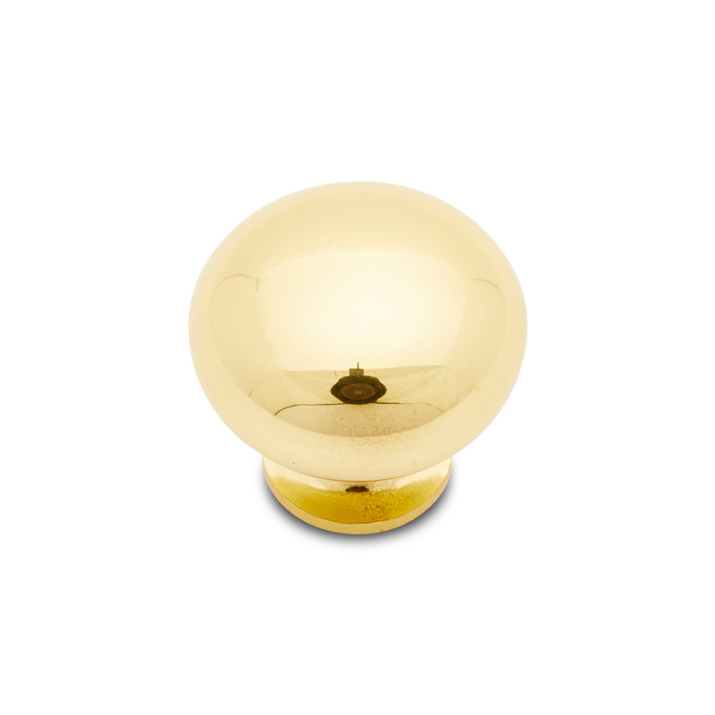 Poignée globe Globe CK Series, H 1,25 po x l 1,25 po x P 1,19 po, Laiton poli