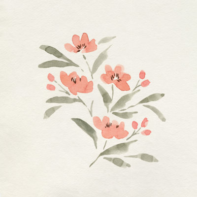 Sweet Florals II by Emma Caroline - Wrapped Canvas Painting