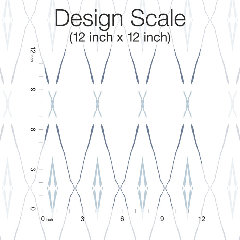 Artifact Silhouettes Geometric Wallpaper Double Roll, Indigo