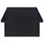 Table basse rectangulaire noire en stratifié
