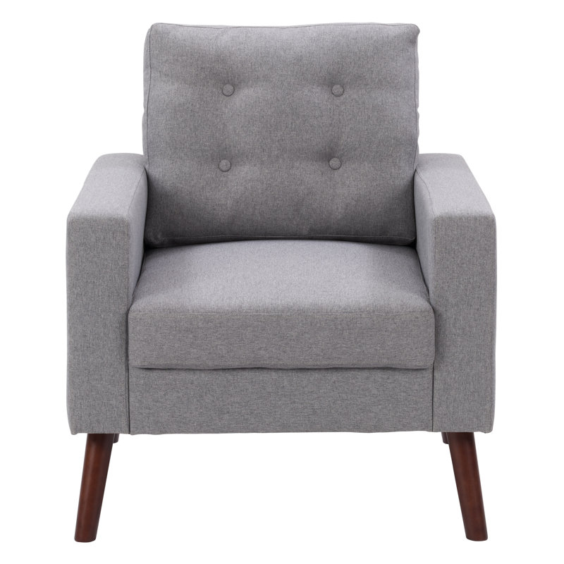 Chaise d'appoint Elwood, Polyester gris