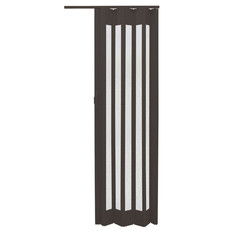 Chamberlan PVC/Vinyl Bi-Fold Doors, 87 cm x 203 cm, Black