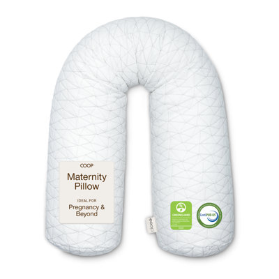 Coop Home Goods Original Adjustable Maternity Pillow with Memory Foam and Washable Cover