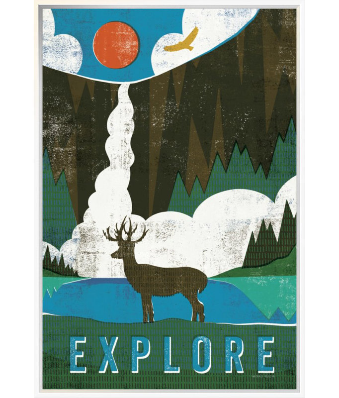 «Big Sky II» par Michael Mullan, art mural sur toile, H 40 po x l 26 po x P 1,5 po, Toile tendue, Aucun mat