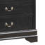 Charmant coffre de rangement traditionnel noir