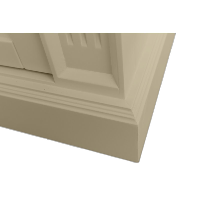 Mckernan 240cm H x 100cm W Solid Wood Library Bookcase, Beige