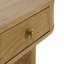 Bureau ovale en bois 2 tiroirs Gialana