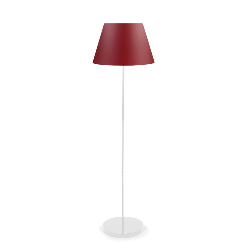 Lampe sur pied 56 po Jaems, Rouge Bordeaux