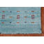 Tapis bleu clair clair fait à la main Gabbeh 3 x 10