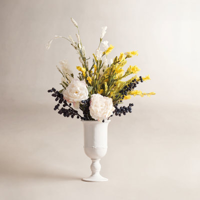 Artificial Peony Floral Arrangement 