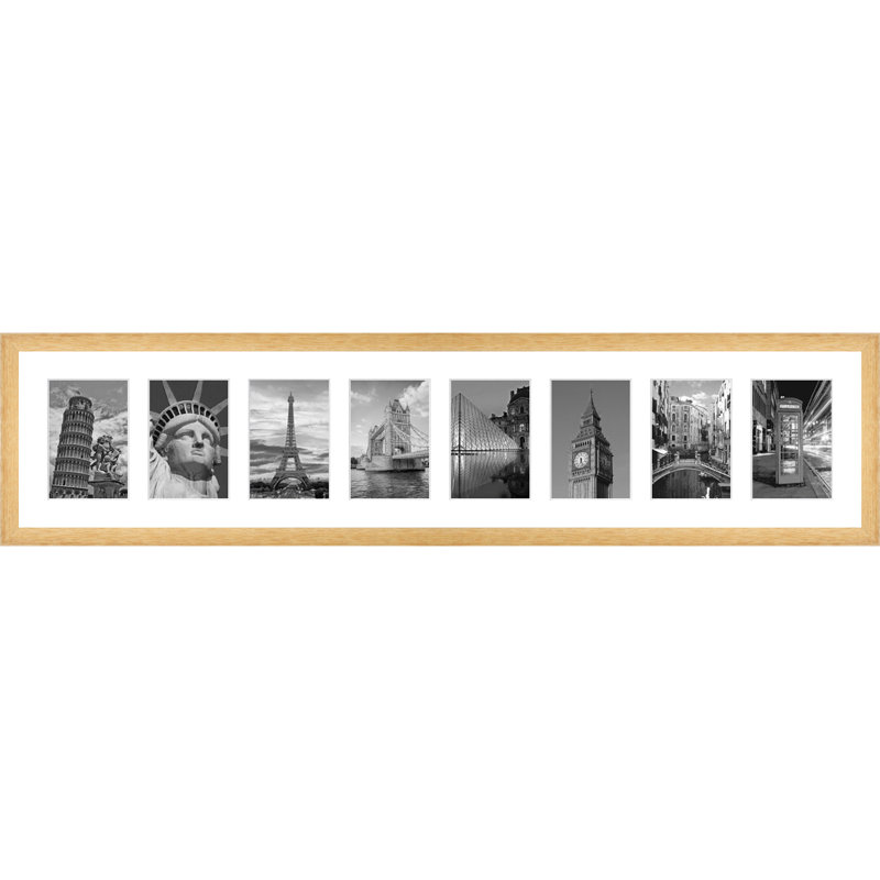Adaam Collage Picture Frame, Natural Brown