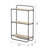 20X8x32" Wall Shelf, 3, Rustic Wood And Black Metal, Functional Storage For Books Display, 22Lbs Per Shelf Max 3 Wooden 20X8x32", Metal Accents, Charm, Stores & Display Items, Capacity