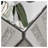 Silver Triangular Mirrored End Table with Crystal Diamond Inlay, MDF and Glass