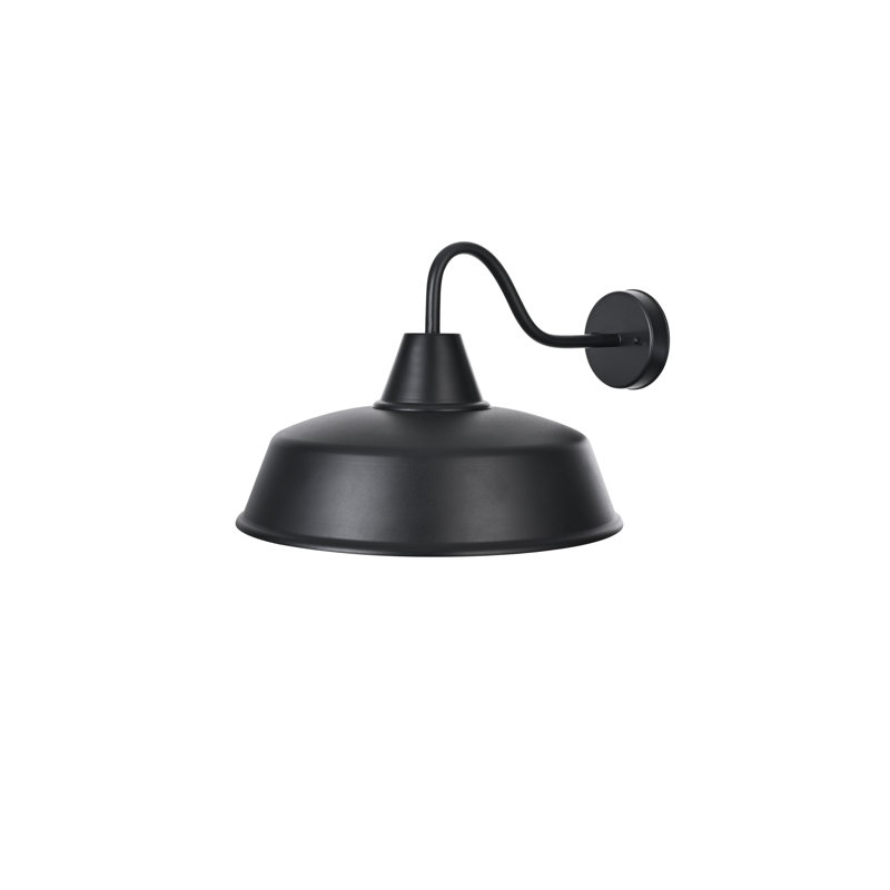 Tinsley Outdoor Wall sconce in Black, 12" H x 16" W x 20" D