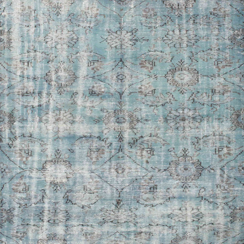Tapis gris zone contemporaine, Carré 3 pi