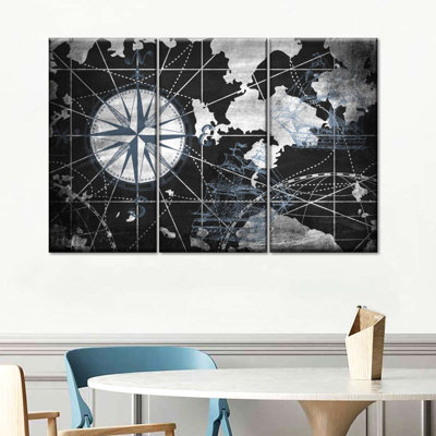 Boussole rétro I, 3 pièces