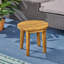 Table d'appoint en bois, extérieur 16 po Acacia