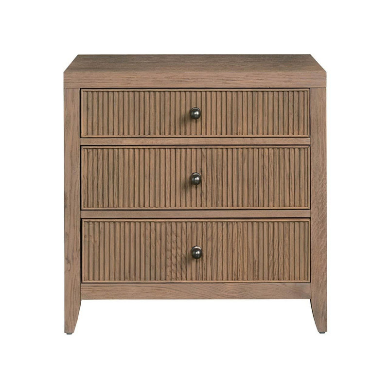 Carmen Three Drawer Nightstand, Skylark