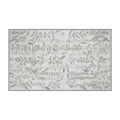 Tapis gris lavable à la machine