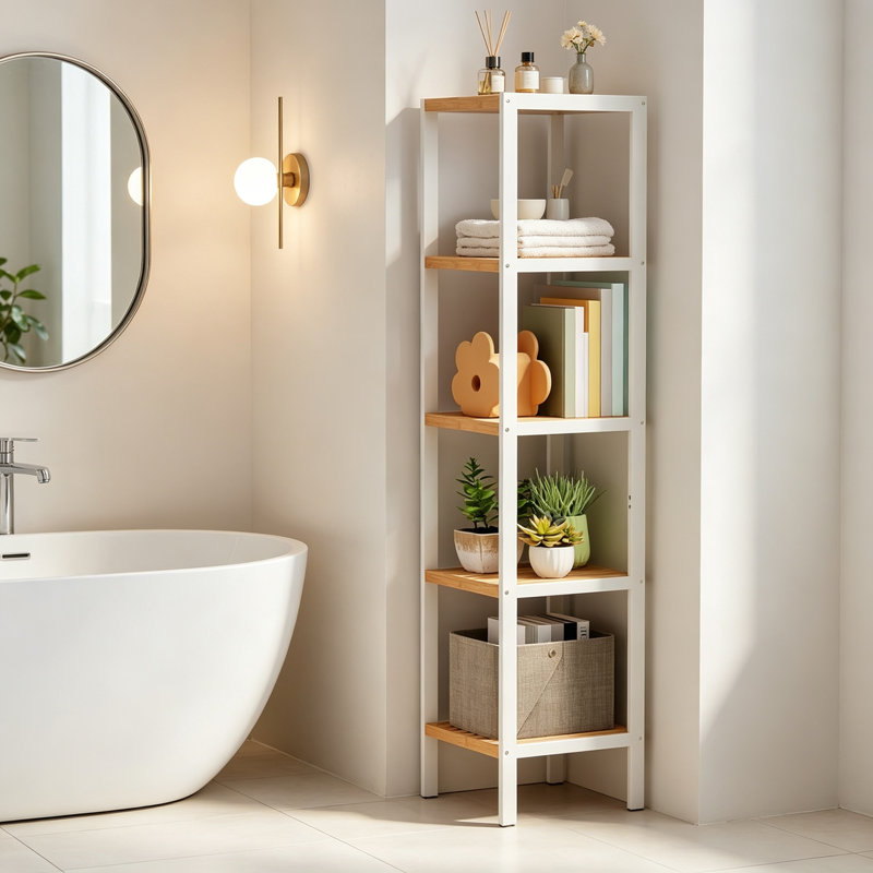Bamboo Freestanding Bathroom Shelves