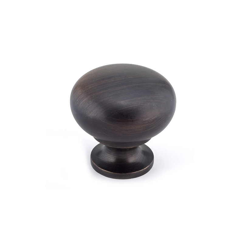 Expression 1 1/4" Diameter Mushroom Knob, Brushed Oil-Rubbed Bronze