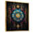 Toile avec cadre flottant or