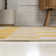 Tapis jaune / crème Drora