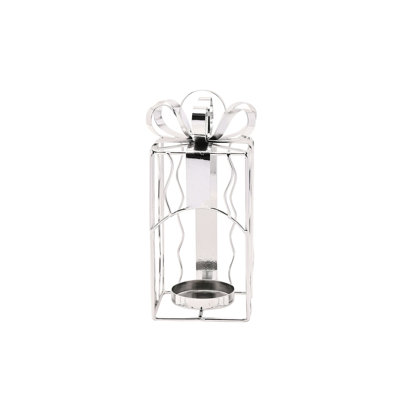 Metal Present Shaped Tealight Holder Small