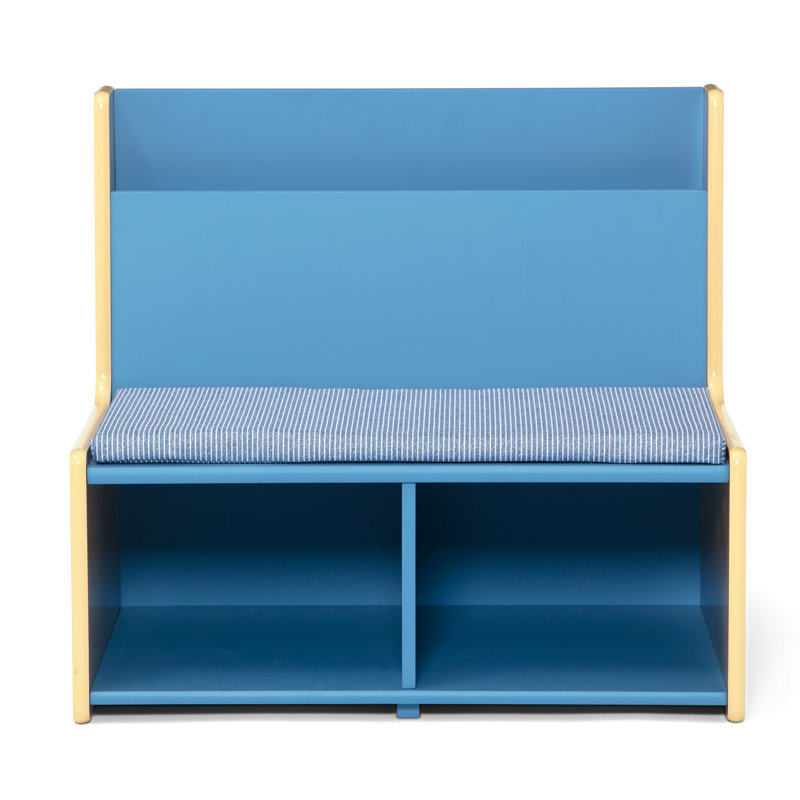Gapkids Reading Nook With Padded Bench By Delta Children - Greenguard Gold Certified, Indigo Blue, Blue