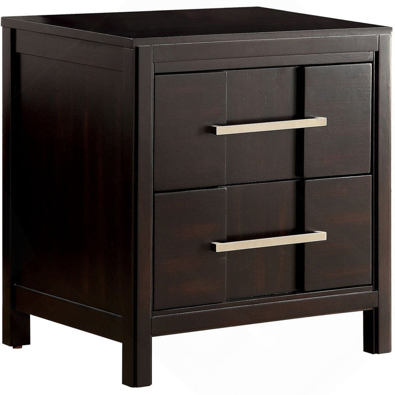 Nightstand, Transitional Style Bedside Table For Bedroom