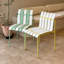 Chaises à blocs de couleur 4 pièces Modern Modern Striped