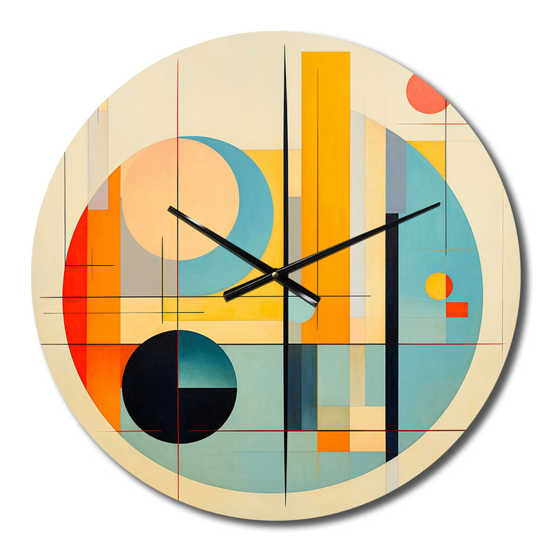 Horloge murale Syncronicities Midcentury Elegant Retro Art IV, Petit