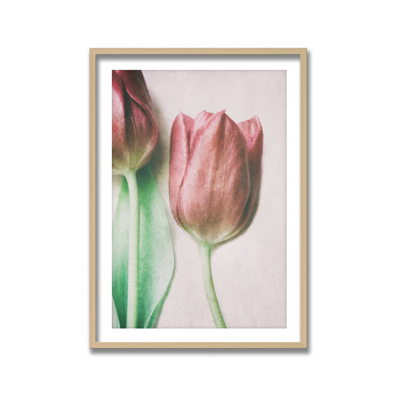 «Nature Inspired The Spring Lovers» par Delphine Devos - Œuvre d'art encadrée sur papier, H 24 po x l 16 po
