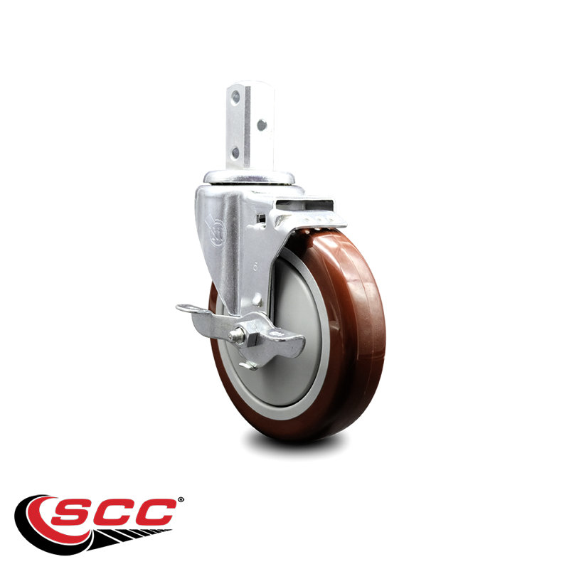 Polyurethane Caster, Maroon
