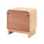 Table de chevet minimaliste en bois courbé avec rangement ouvert Maharis-1206105371