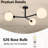 3-Light Glass Semi Flush Mount-1555562366