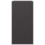 vidaXL Firewood Rack Black 23.6x15.7x31.5" Steel