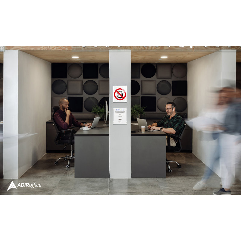 Clear Wall Mount 8.5x11 Acrylic Sign Holder Set
