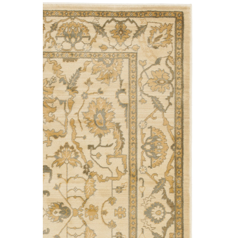 Tapis crème / crème tissé à la machine 80% polyester, 20% coton tissé à la machine Lauren Ralph Lauren Sheffield