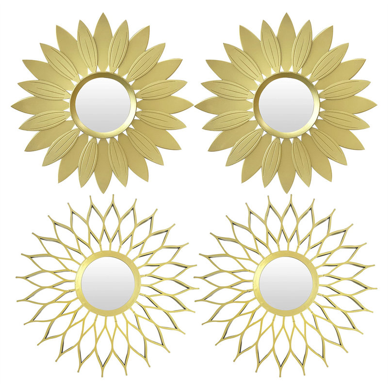 Darquez Flat Wall Mirror, Gold