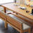 Brown Rectangular Solid Wood desk-108954536